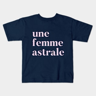 femme astrale pink Kids T-Shirt